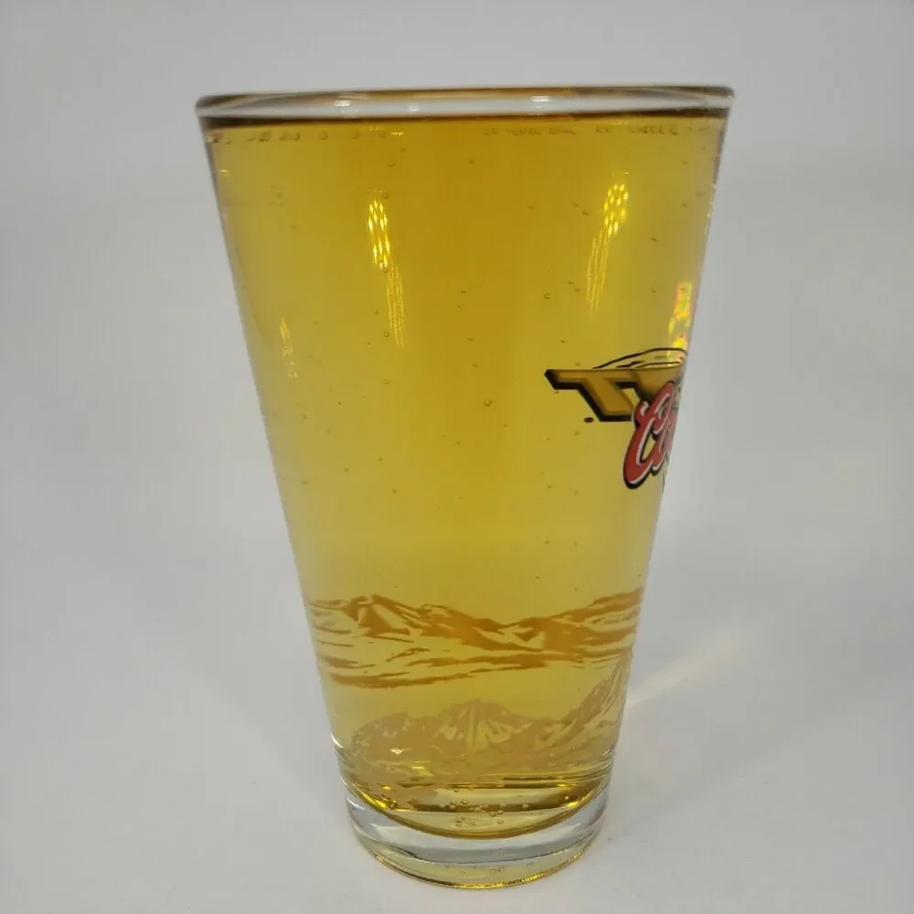 Coors Light NFL Official Beer Sponsor Pint Glass Vintage Rocky Mountains 16 oz